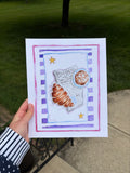DAILY BREAD WATERCOLOR PRINT