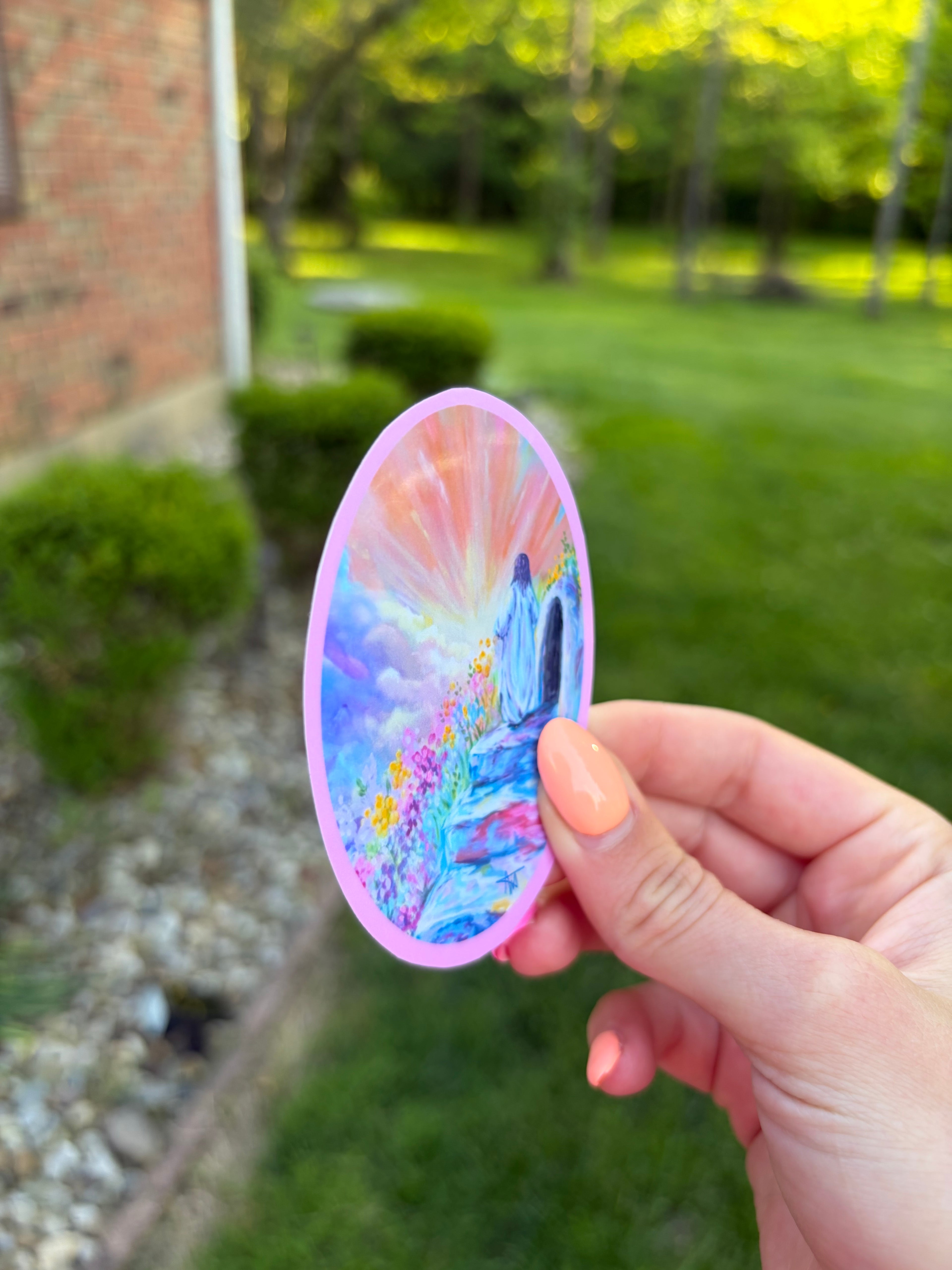 HE IS RISEN STICKER