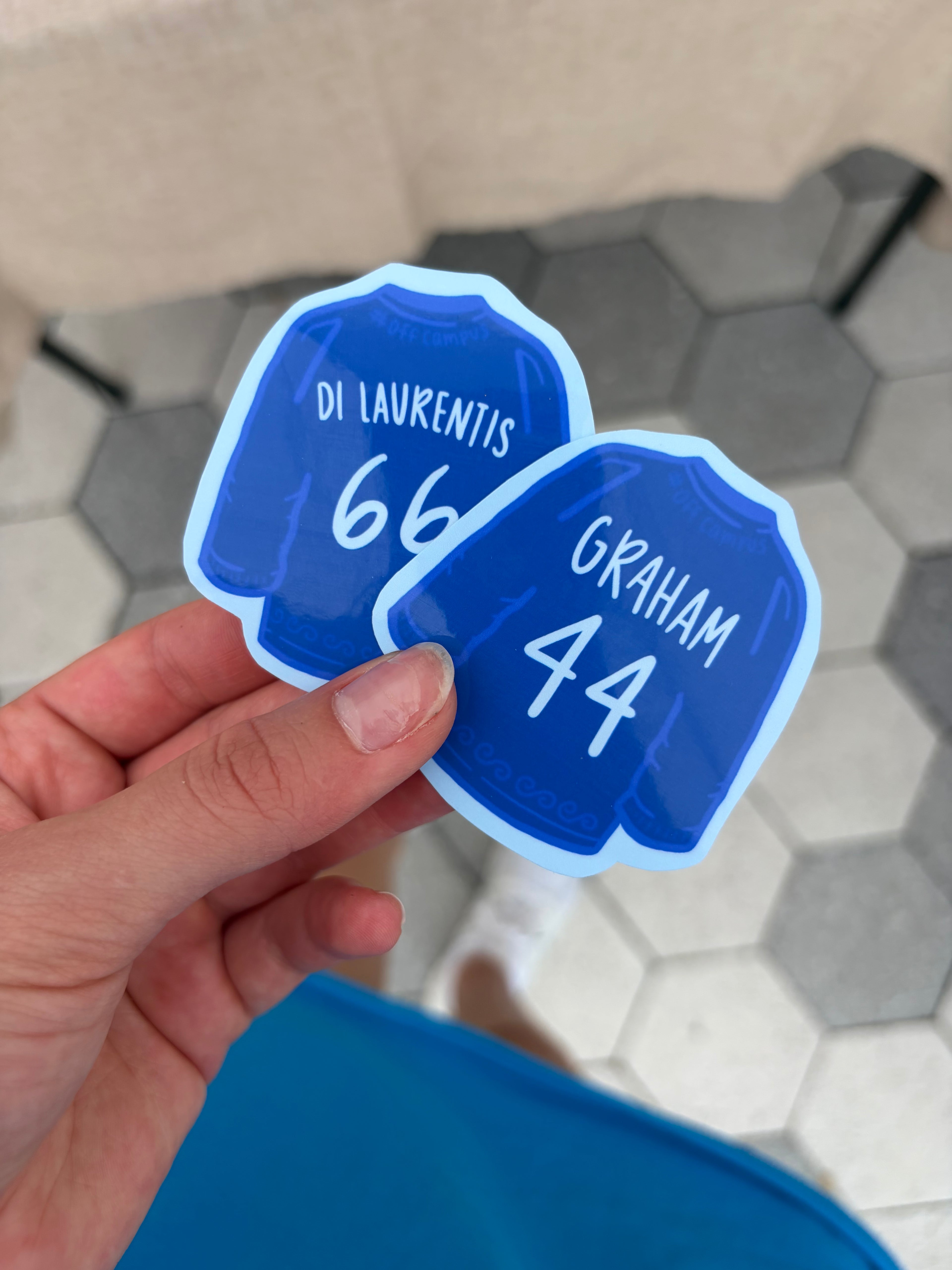 OFF CAMPUS JERSEY STICKER
