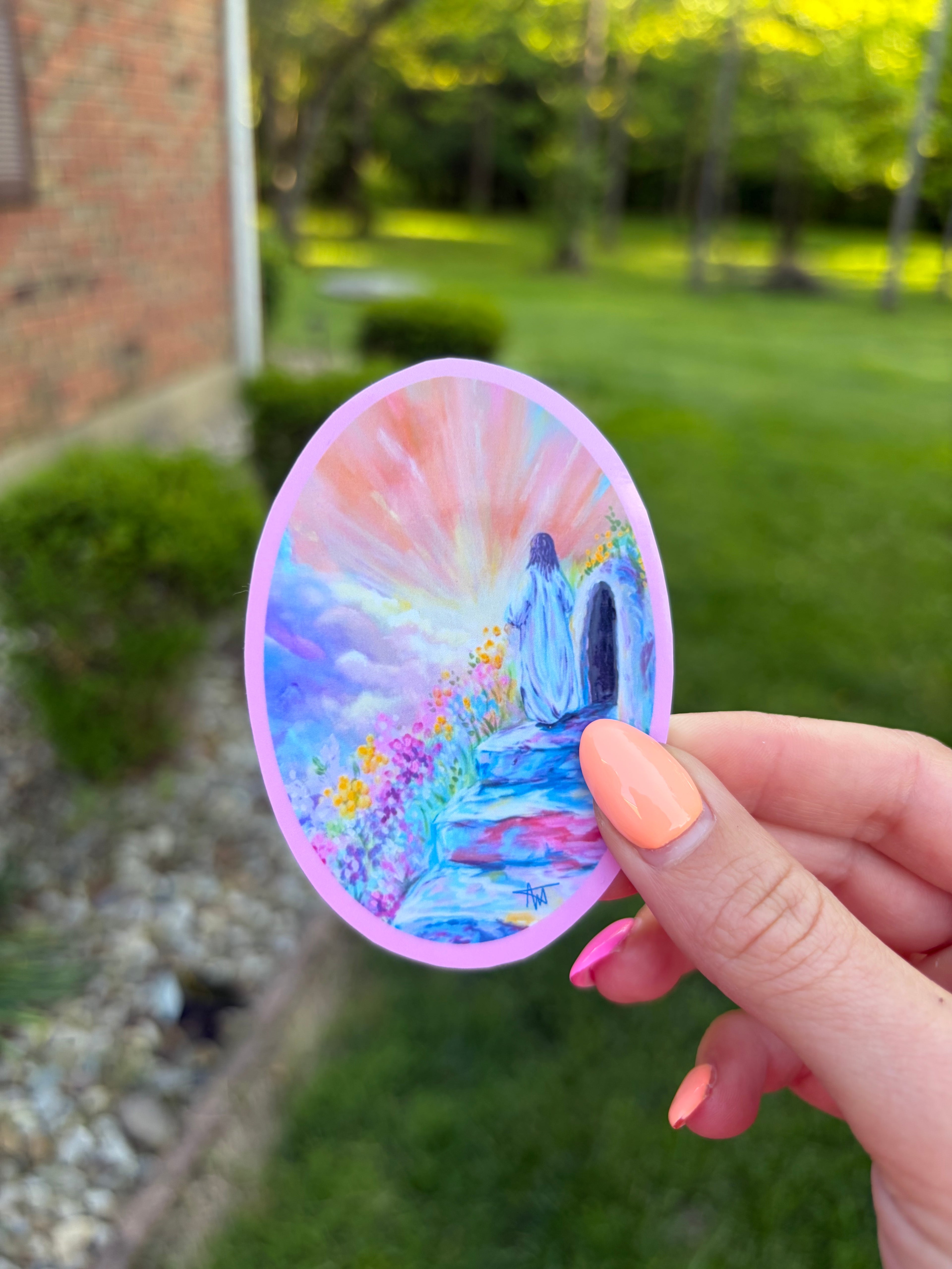 HE IS RISEN STICKER