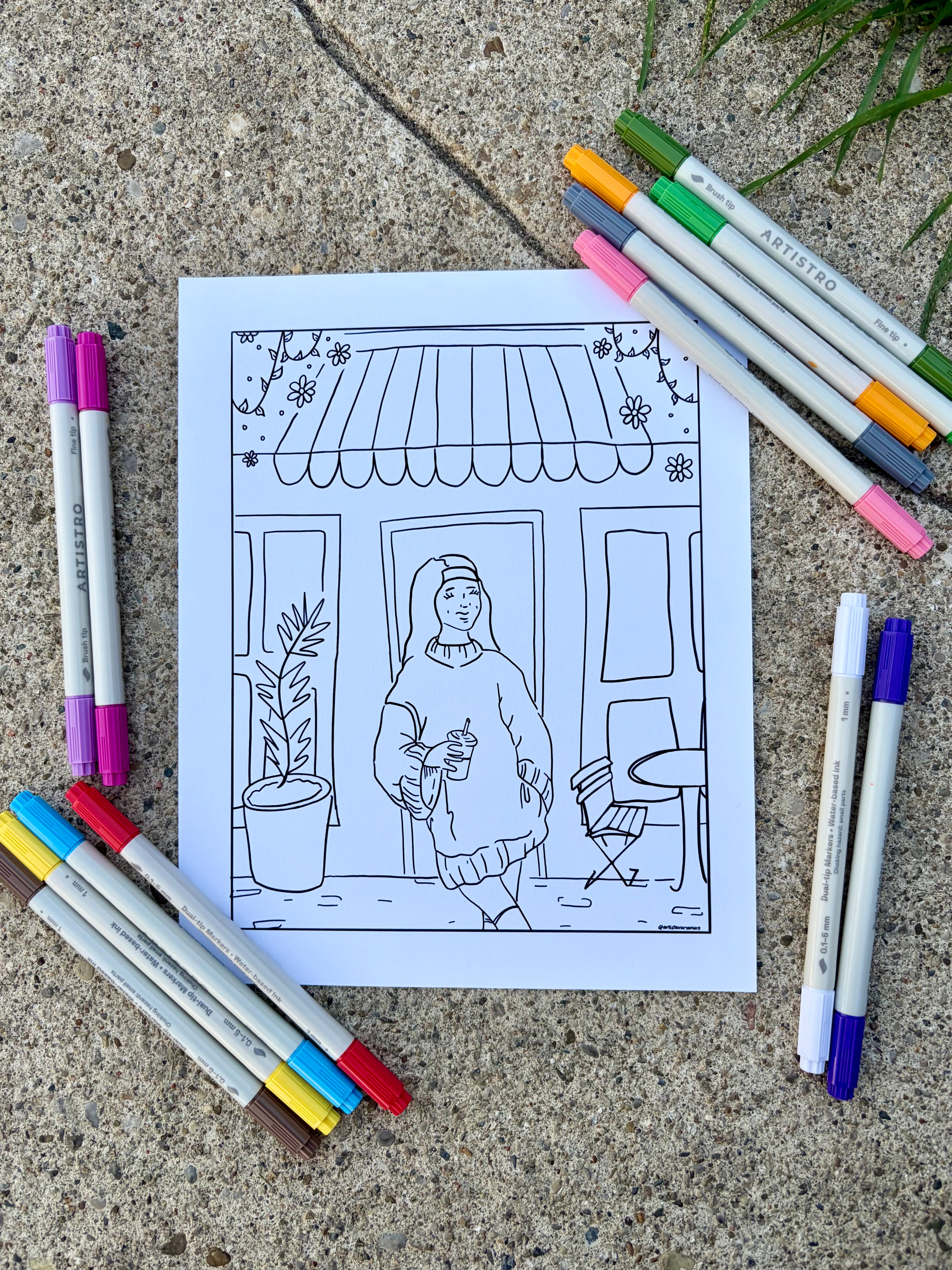 SPRING COLOR-YOUR-OWN PRINT